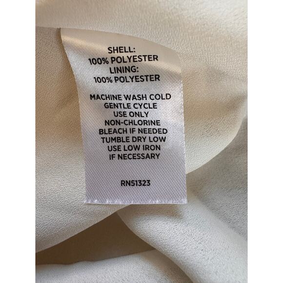 Stunning HALOGEN  White Birch Pleated Midi Dress XXS OVERSIZED - Picture 8 of 8